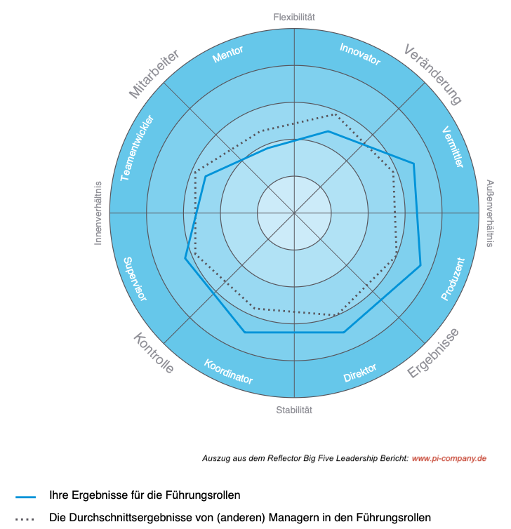 Auszug aus dem Reflector Big Five Leadership